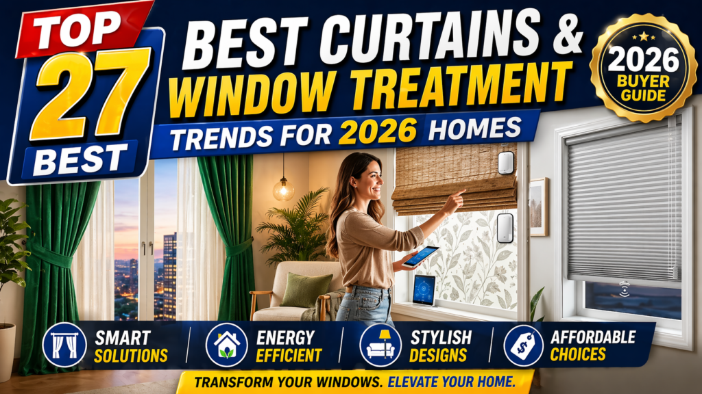 Top 26 Best Curtains & Window Treatment Trends for 2026 Homes (Buyer Guide)