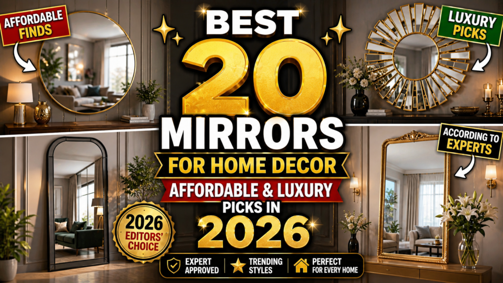 Best 20 Mirrors for Home Decor Affordable & Luxury Picks in 2026 (According to Experts)