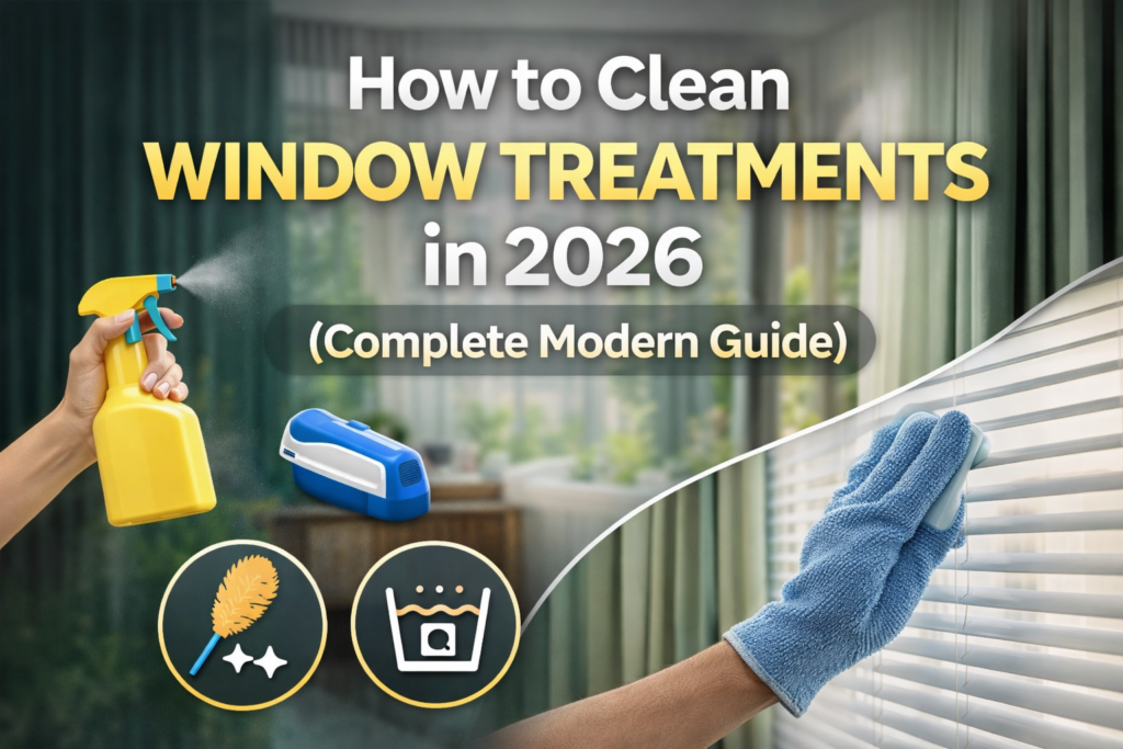 How to Clean Window Treatments in 2026 (Complete Modern Guide)