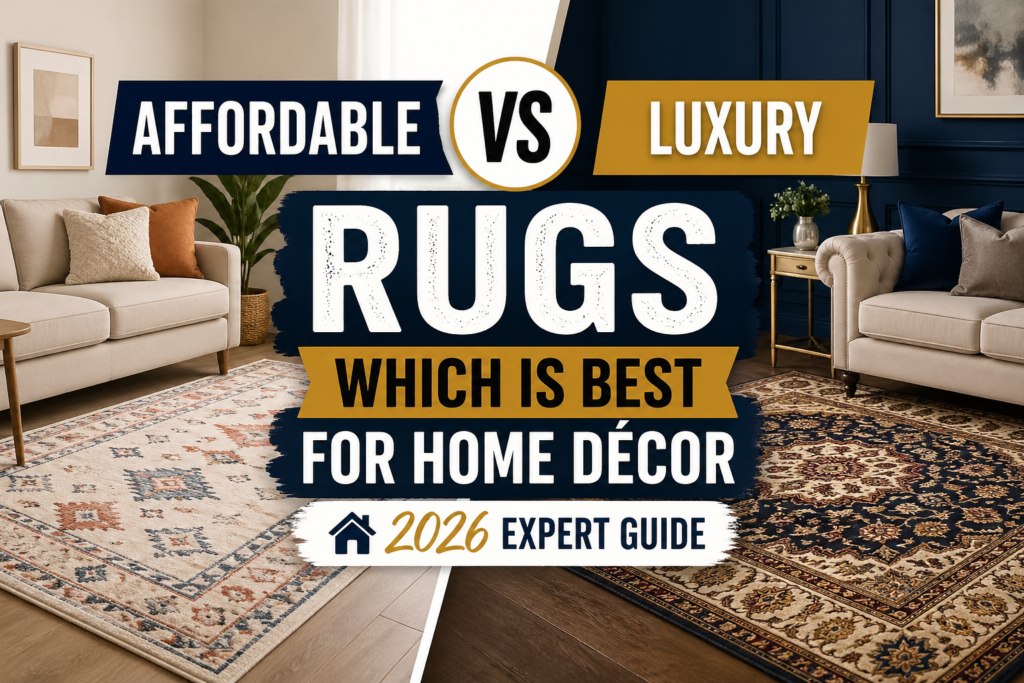 Affordable vs Luxury Rugs – Which is Best for Home Décor (2026 Expert Guide)