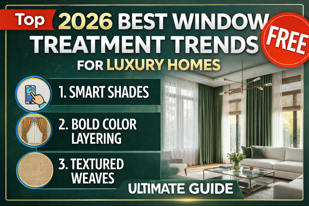 Top 2026 Best Window Treatment Trends for Luxury Homes (Ultimate Guide)