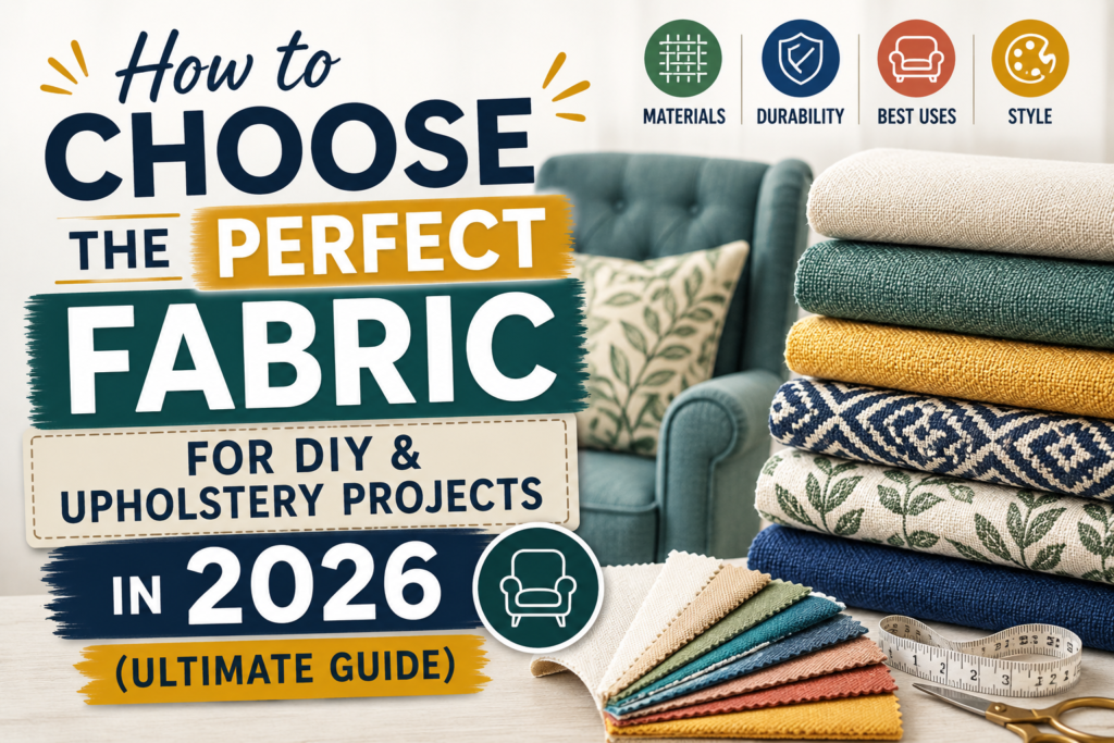 How to Choose the Perfect Fabric for DIY & Upholstery Projects in 2026(Ultimate Guide)
