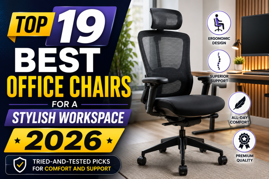 Top 19 Best Office Chairs for a Stylish Workspace 2026, Tried-and-tested picks for comfort and support
