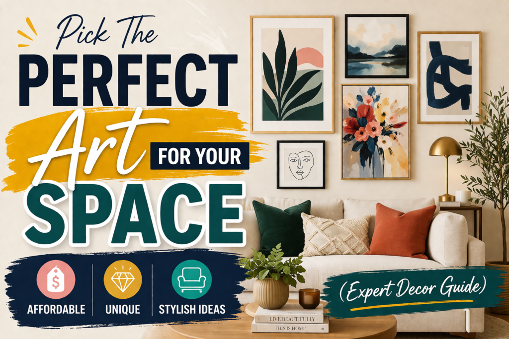 Pick The Perfect Art For Your Space Affordable, Unique & Stylish Ideas 2026(Expert Decor Guide)