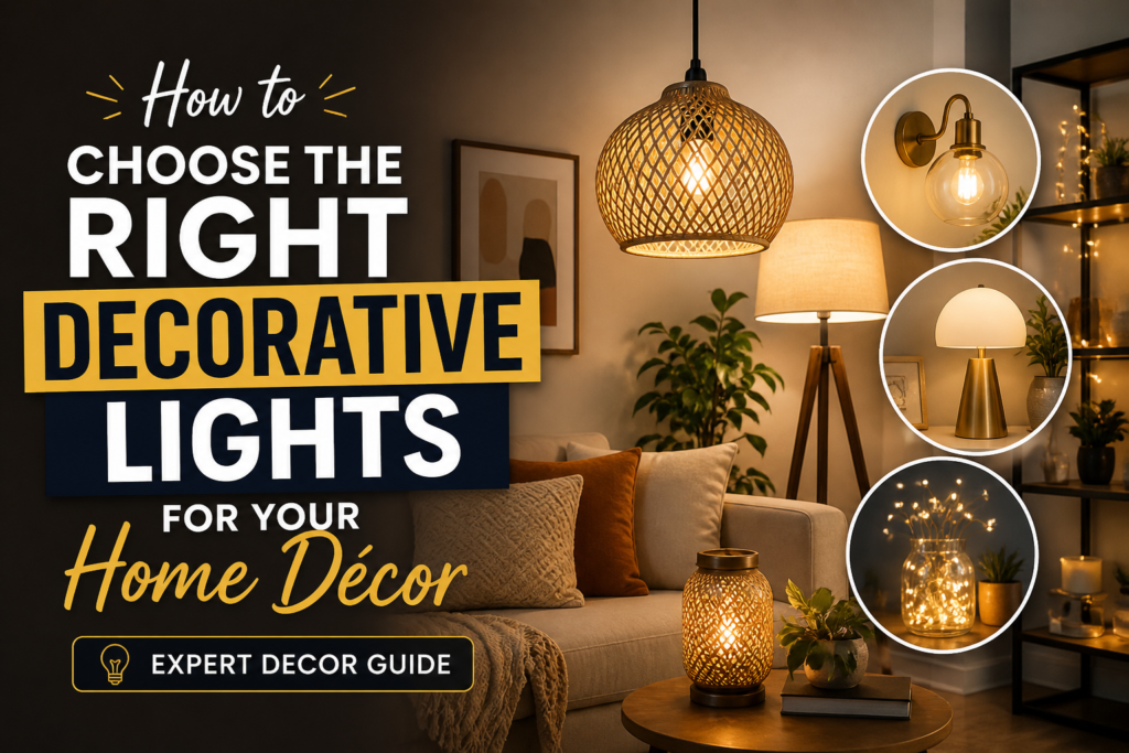 How to Choose the Right Decorative Lights for Your Home Décor (Expert Decor Guide)