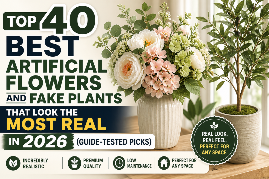 Top 40 Best Artificial Flowers and Fake Plants That Look the Most Real in 2026 (Guide-Tested Picks)