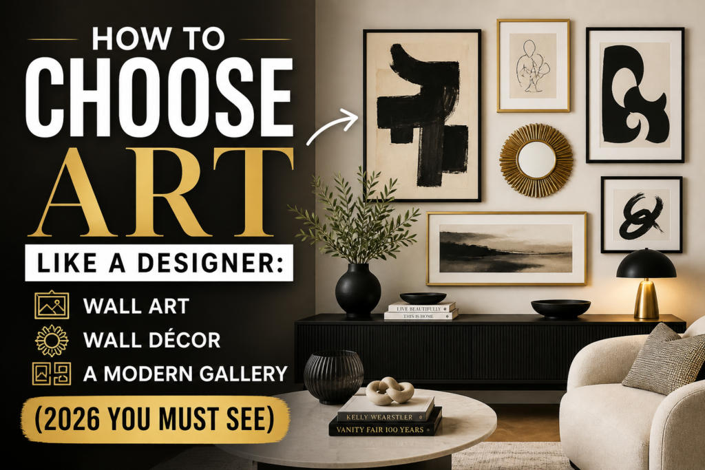 How to Choose Art Like A Designer: Wall Art, Wall Décor and a Modern Gallery (2026 You Must See)