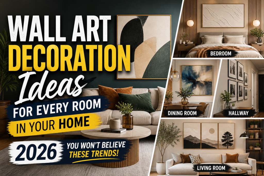 Wall Art Decoration Ideas For Every Room in Your Home (2026 You Won’t Believe These Trends)