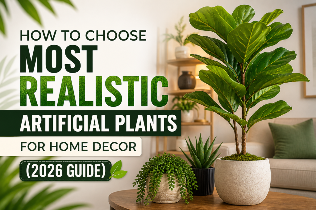 How to Choose Most Realistic Artificial Plants for Home Decor (2026 Guide)