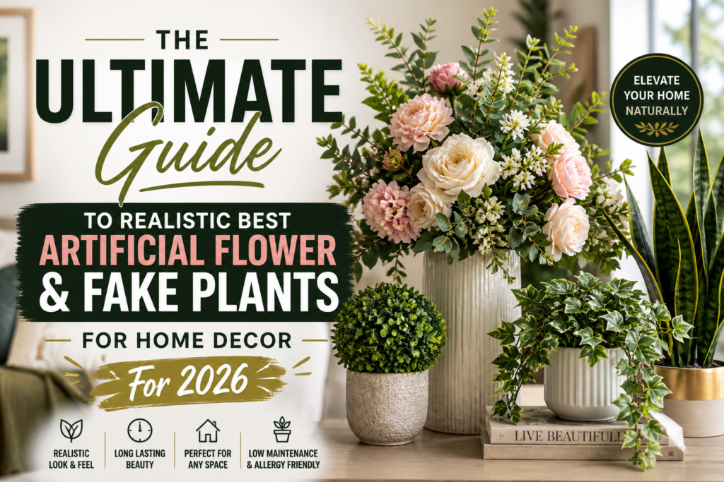 The Ultimate Guide to Realistic Best Artificial Flower& Fake Plants for Home Decor For 2026