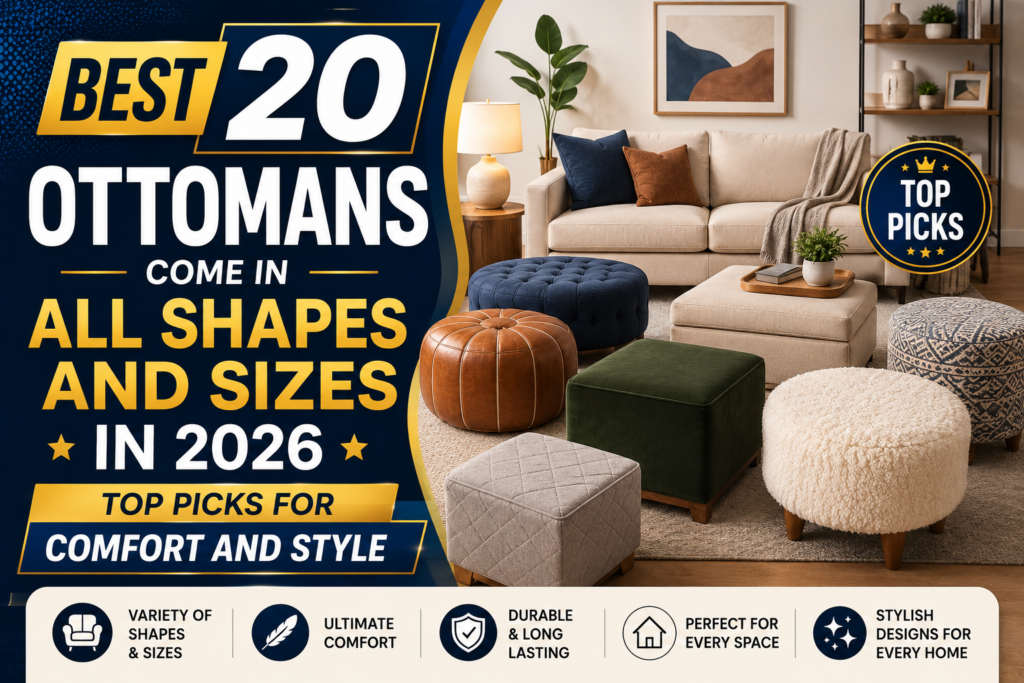 Best 20 Ottomans Come in All Shapes and Sizes in 2026 (Top Picks for Comfort and Style)
