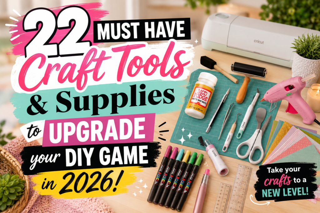 22 MUST HAVE Craft Tools & Supplies to UPGRADE your DIY GAME in 2026! Take your crafts to a new level!