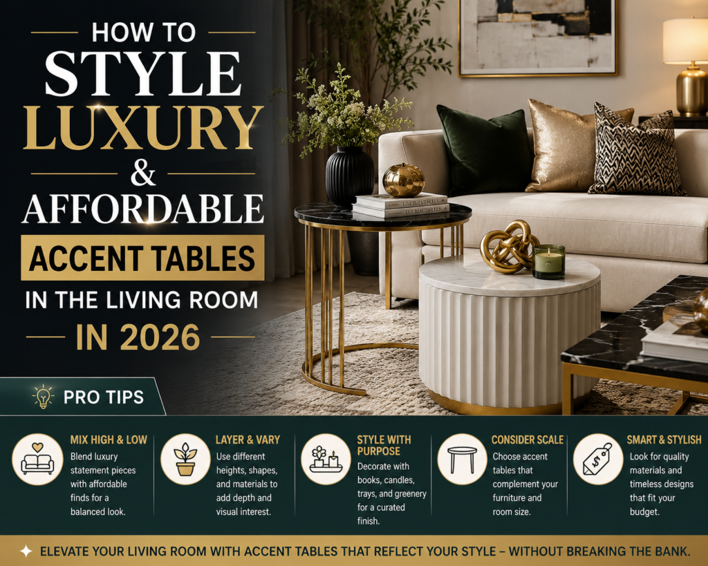 How to Style Luxury & Affordable Accent Tables in the Living Room in 2026 (Pro Tips)